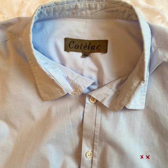 Cotelac Men’s Designer Cotton Button Down Shirt XL - Picture 2 of 6